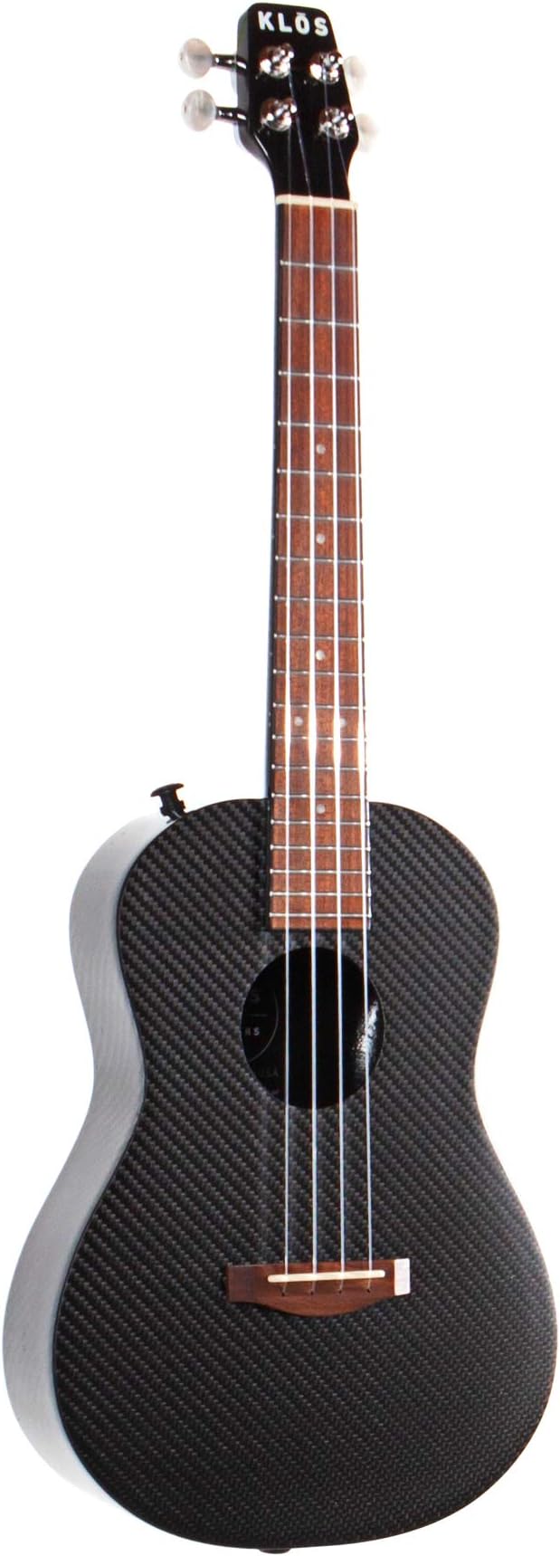 KLOS Guitars Carbon Fiber Acoustic Ukulele Package (Ukulele, Gig Bag, Rain Cover, Strap, Strap Pins)