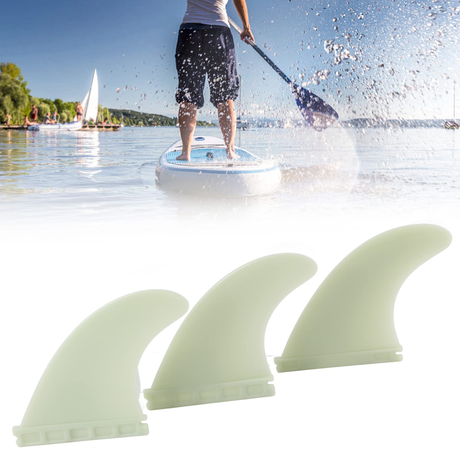 3 Pezzi Di Pinne Da Surf In PVC Per Tavola Da Surf, Design