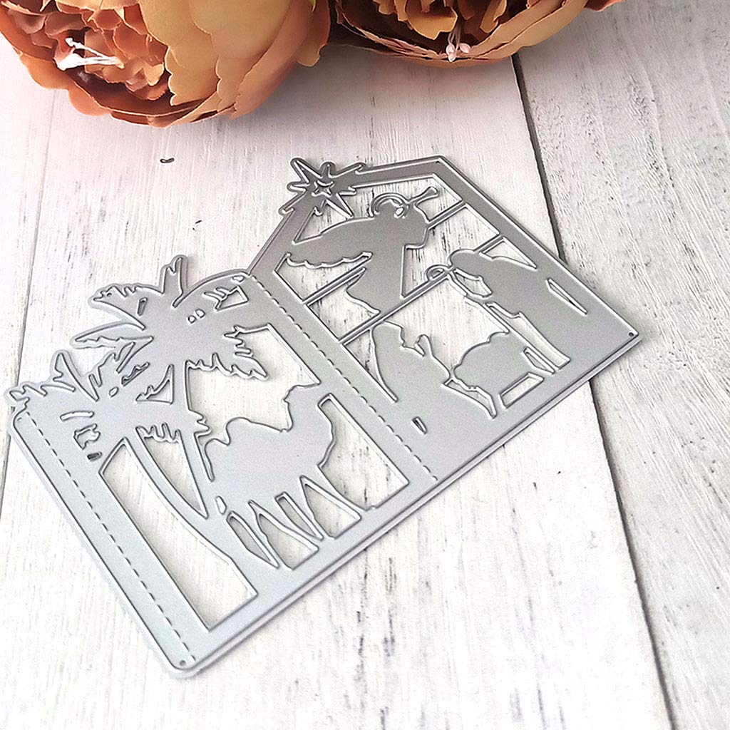 Fustella Metallica Per Scrapbooking A Forma Di Lanterna Natalizia, 11,9x9,4 Cm, Sagoma Per Biglietti E Decorazioni Fai Da Te