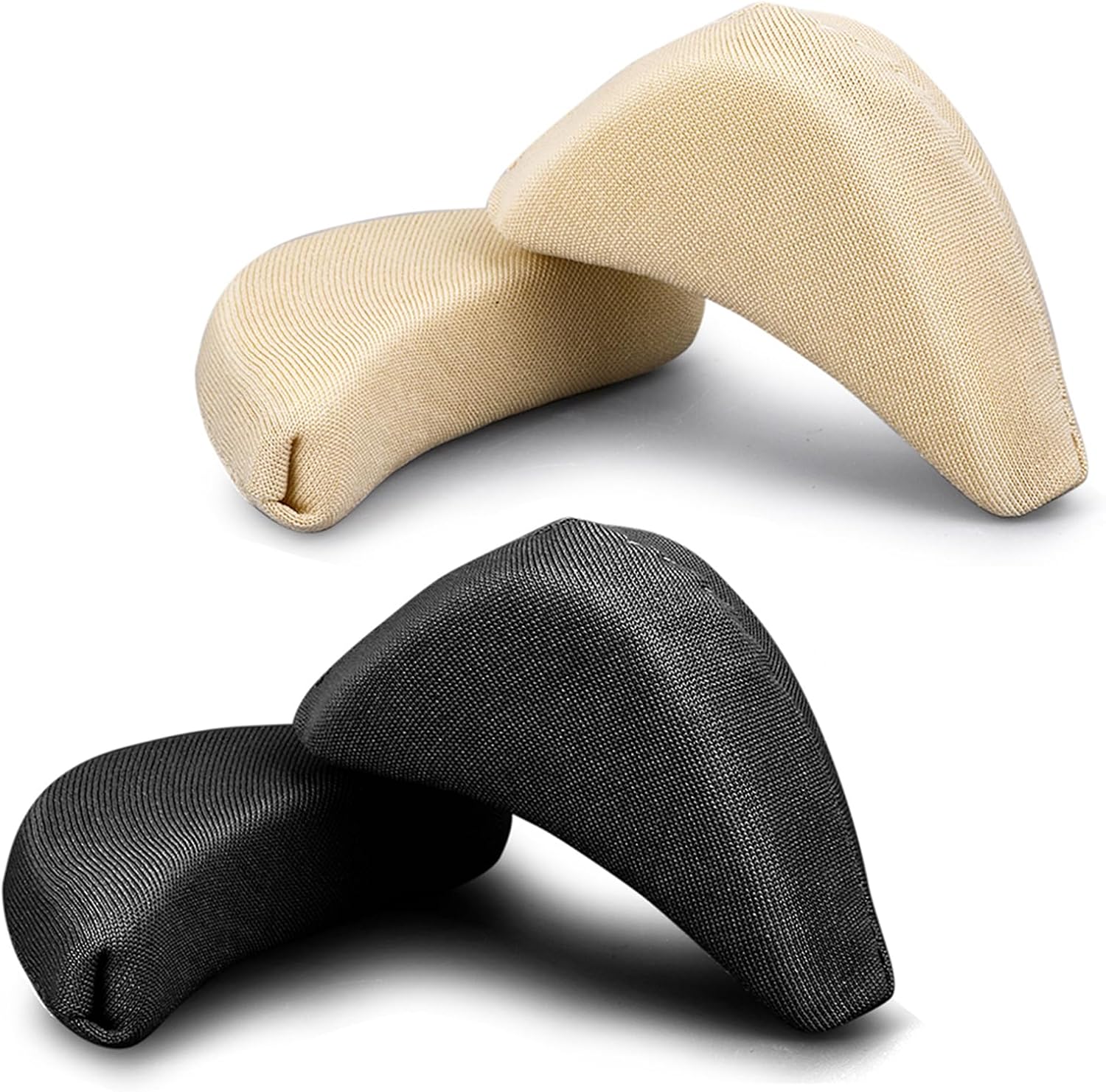 2 Pairs Soft Sponge Adjustable Shoe Filler Breathable Toe Filler Inserts Unisex Big Toe Plug Foot Brace Forefoot Pad Make Shoe Fit Reusable Foam Cushion for Women Girls High Heel Casual (Skin