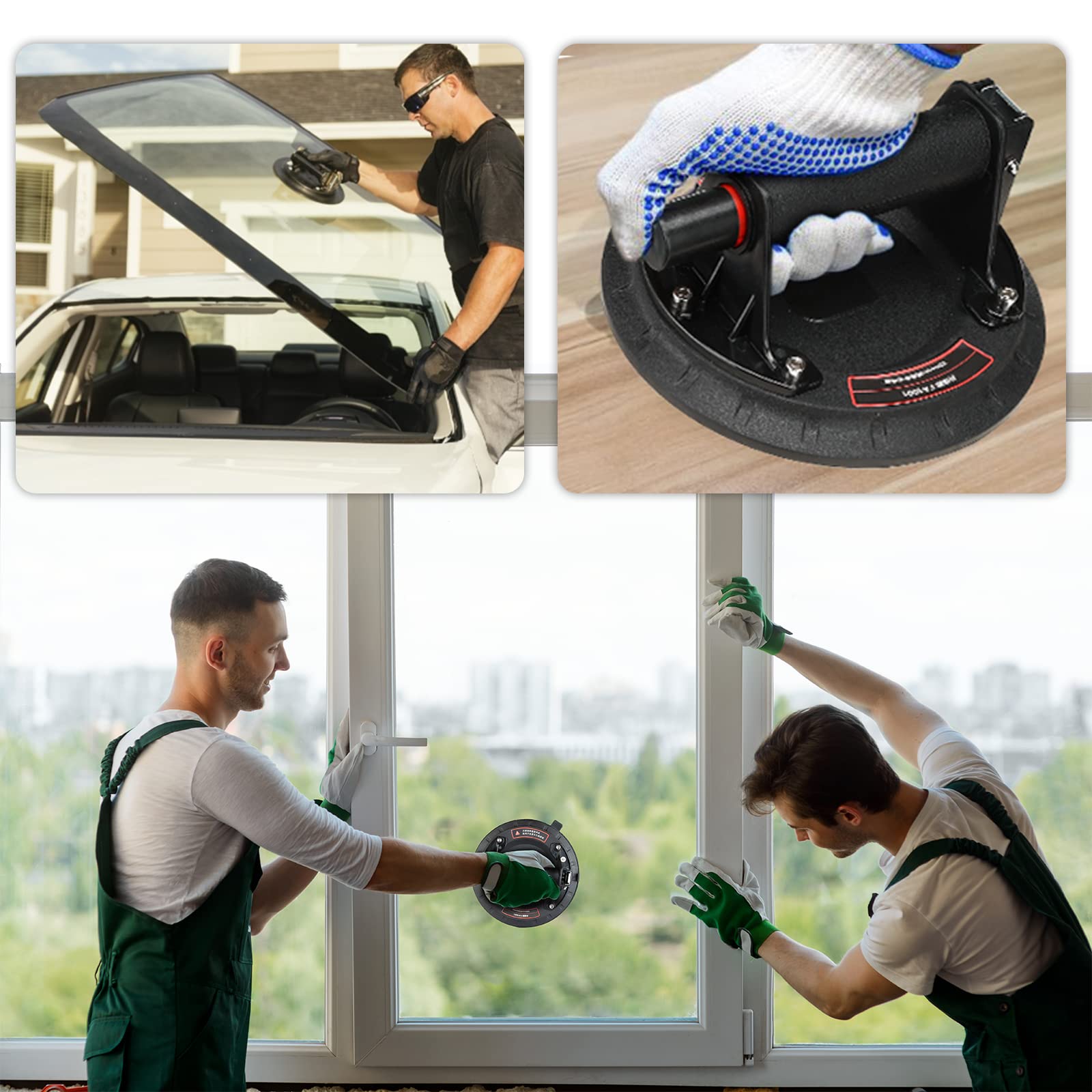 Suction Cups, 8Inch Glass Lifter Suction Cup Glass Suckers Lifters