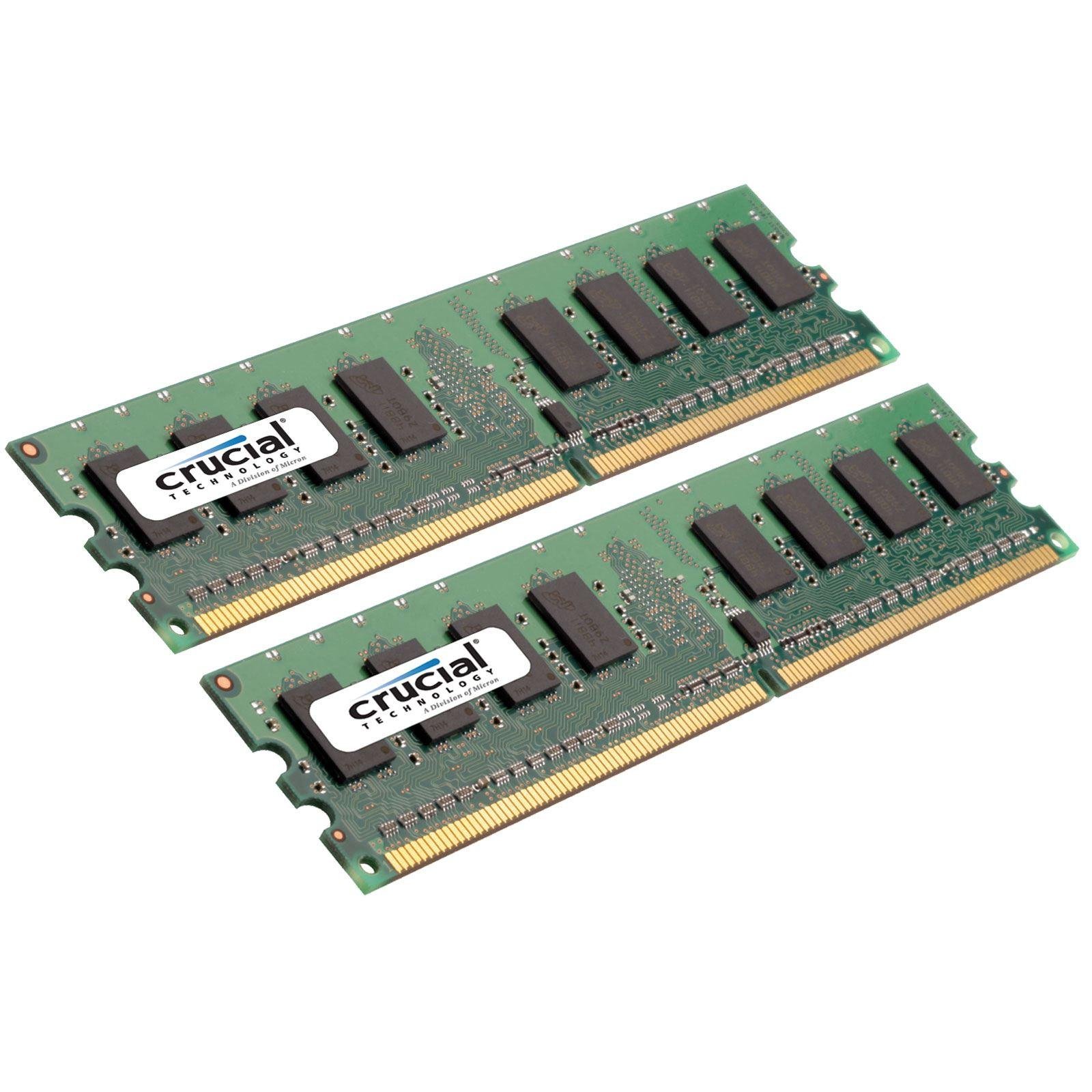 Crucial 8GB Kit (4GBx2), 240-pin DIMM, DDR2 PC2-5300, at Amazon.com