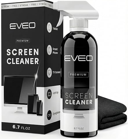 EVEO Screen Cleaner Spray - Large Screen Cleaner Bottle -...