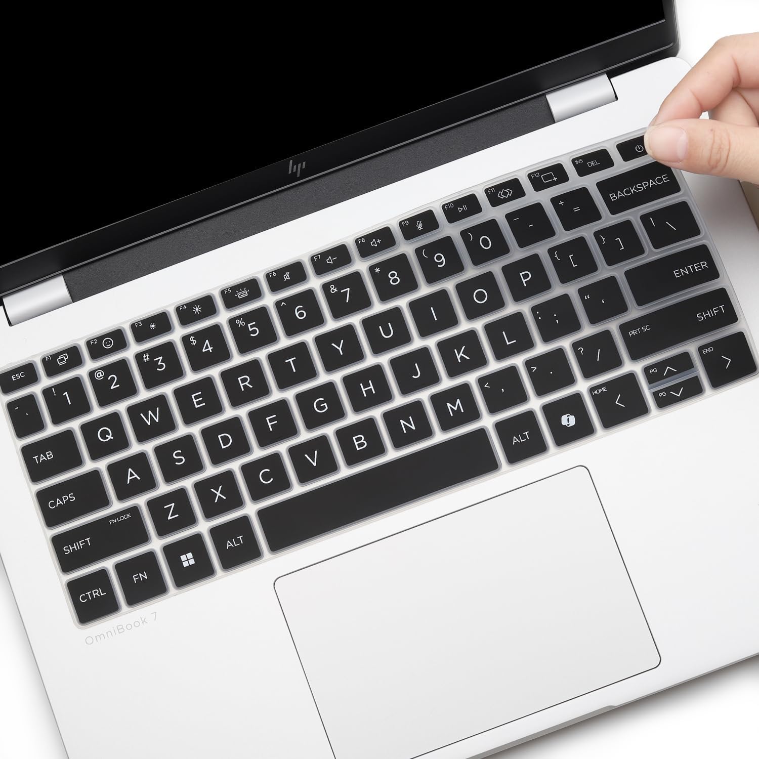 IFYX Keyboard Cover for HP OmniBook 5 Flip 14-he / 14-fp (2026-2025) & OmniBook 7 14-FR 14-inch Laptop (Not Fit 14-fm / 14-fk / 14-ha) (Black)-image-3