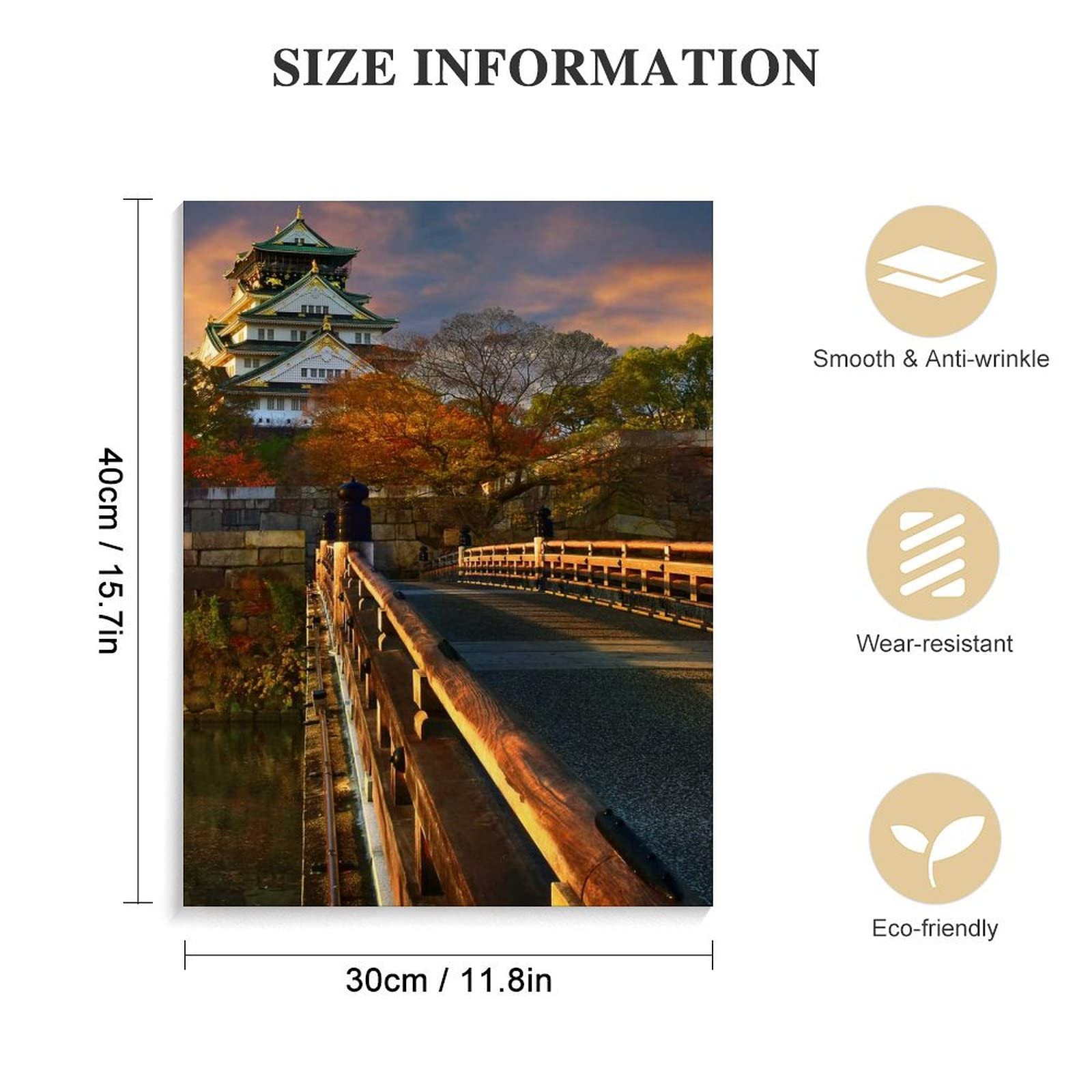 日本景色壁画【大阪城】（3点セット合わせ）