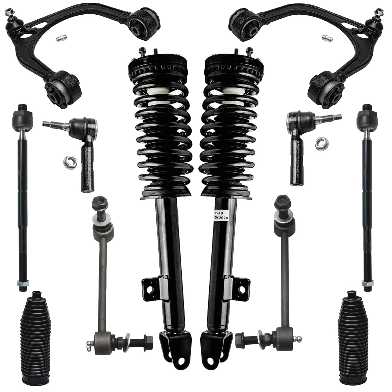 Detroit Axle - 12pc RWD Front End Suspension Kit for Chrysler 300