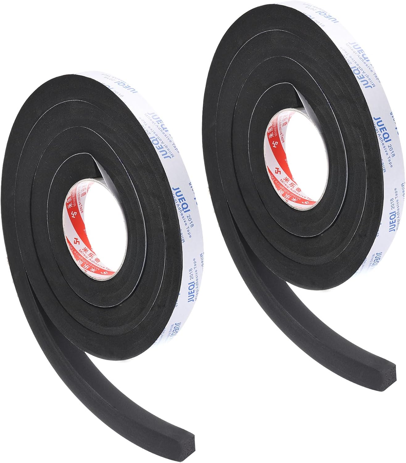 PATIKIL 3/4" W x 5/8" T x 6.6Ft Insulation Foam Tape, Self-Adhesive EVA Weather Stripping for Wrap Pipe Door Window Insulation Soundproof Anti Vibration Collision, Black