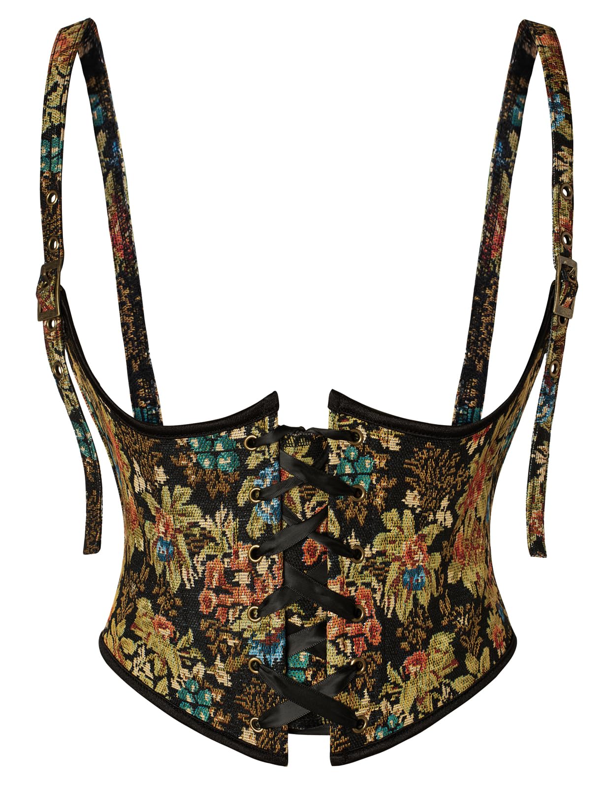 Scarlet Darkness Corset Belt for Women Floral Renaissance Underbust Corset