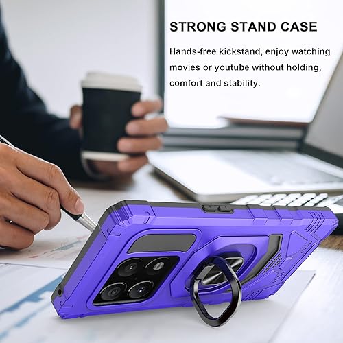 Miniatura 4 de Ailiber Funda compatible con OnePlus 10 Pro, funda 10 Pro con protector de pantalla, soporte de anillo para soporte magnético de automóvil,