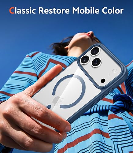 Miniatura 13 de Fntcase Funda para iPhone 15 Plus y 14 Plus de 6.7 pulgadas, magnética, a prueba de golpes de grado militar, antiamarilleo, delgada, protectora