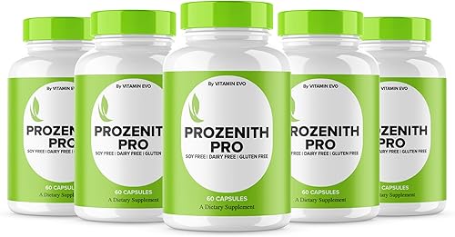 Paquete de 5 cápsulas Prozenith Pro, píldoras oficiales de suplemento de apoyo Prozenith Pro, cápsula de fórmula avanzada natural Prozenith Pro,