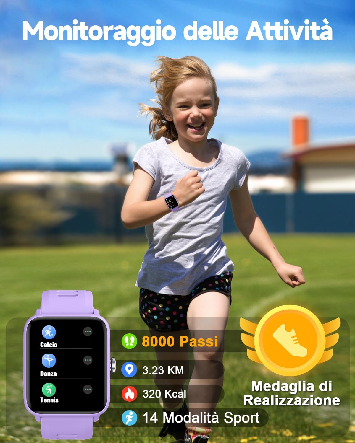 BIGGERFIVE Fitness Tracker Orologio Bambina da 3 a 14 Anni, smartwatch con Contapassi, Frequenza Cardiaca, Resistente allAcqua Fino a 5 ATM, Monitor del Sonno, Sveglia, Giochi Puzzle BIGGERFIVE Fitness Tracker Orologio Bambina da 3 a 14 Anni, smartwatch con Contapassi, Frequenza Cardiaca, Resistente allAcqua Fino a 5 ATM, Monitor del Sonno, Sveglia, Giochi Puzzle