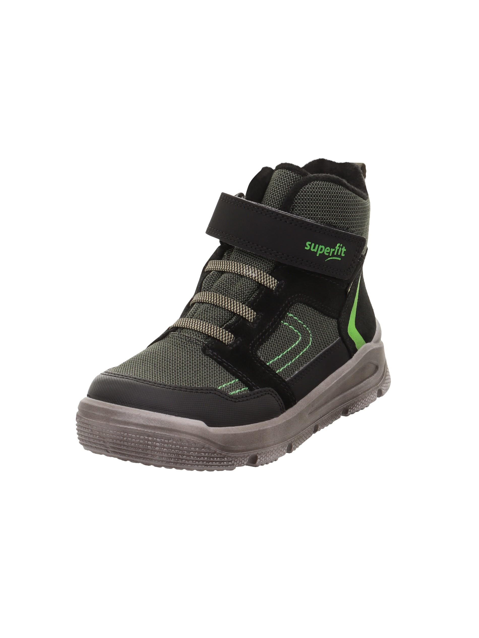 Superfit Boys MARS leicht gefütterte Gore-Tex Stiefel, SCHWARZ/GRÜN 0010