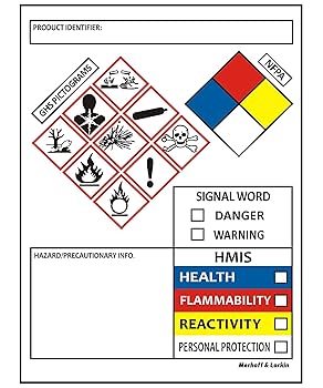 Amazon.co.jp: SDS OSHA データラベル 化学物質安全性用 4 x 3
