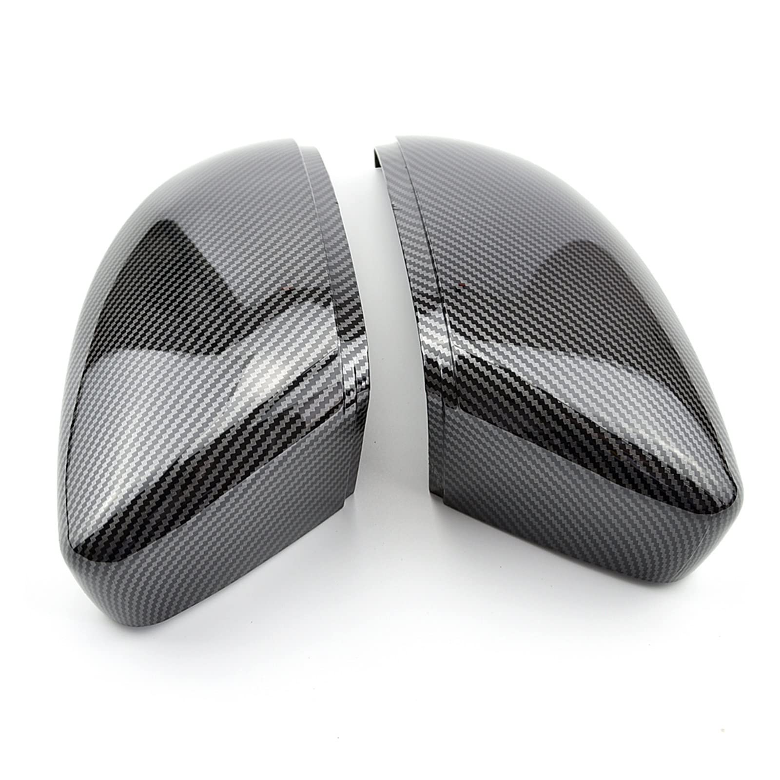 Zamienne osłony 2 Szt. Carbon Black Osłona Lusterka Bocznego Lusterko Wsteczne Czapki Wymień Dla B7 CC Scirocco Je&tta MK6 Beetle (Kolor : Carbon pattern)