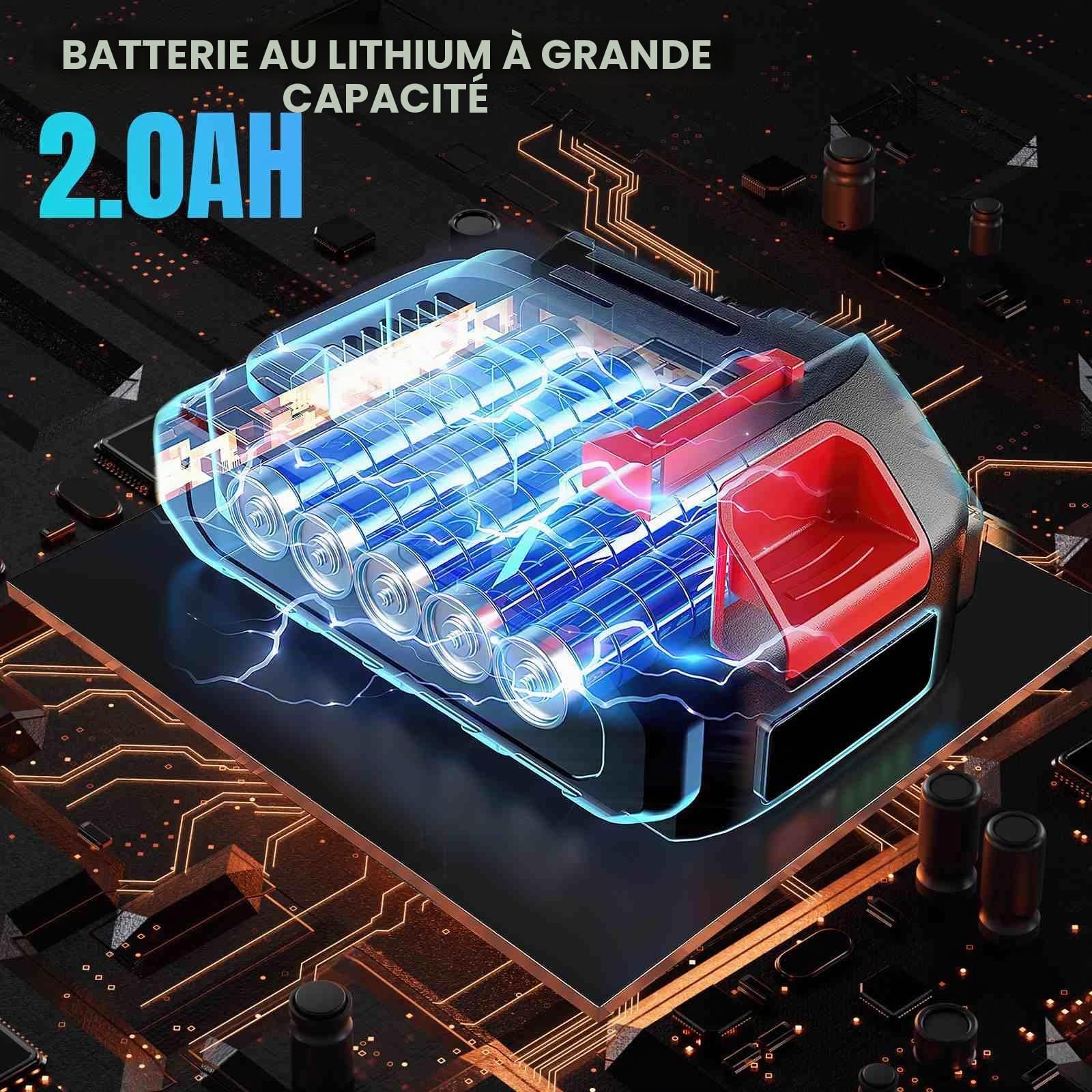 Pistolet Silicone Electrique pour Makita 18V, Pistolet à cartouche sans fil pour cartouches de 300 ml, 4 vitesses réglables,Pistolet Cartouche Electrique pour Sceller,Étanchéifier (2*Batterie)