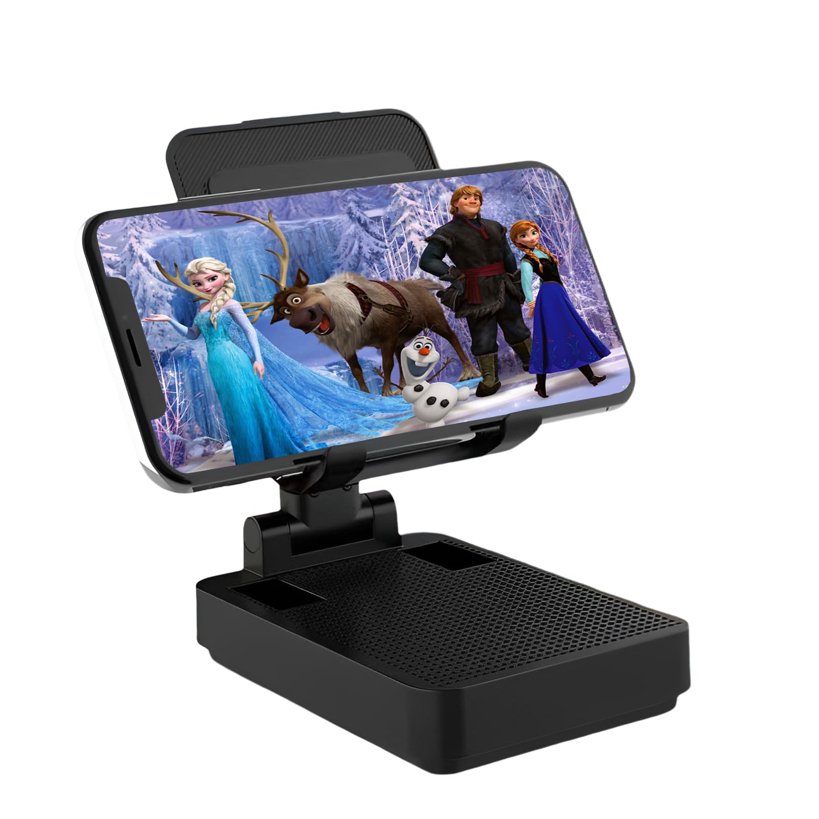 Gifts for Men, Mobile Phone Stand with Bluetooth for Him Dad Women,HD Surround Sound Perfect for Home and Outdoors with Bluetooth Speaker for Desk Compatible with iPhone/ipad/Samsung Galaxy(Black)