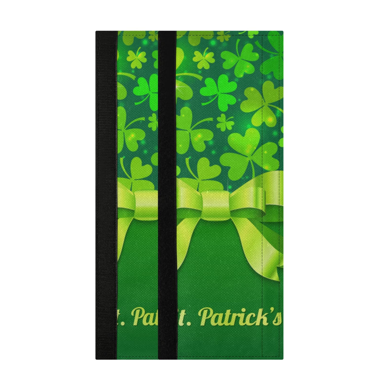 Caikeny Saint Patrick's Day Refrigerator Door Handle Covers 2PCS Green Clover Shamrock Kitchen Appliance Handles Protector Gloves Door Cloth Home Decor for Fridge Oven Dishwasher Microwave