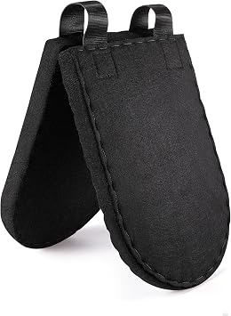 Western Saddle Pad Black Felt Horse Saddle Pads Western Saddle Pads for Horses with Ease Wither Wool Shims Benefit Saddle Fit Comfortably with Thick Withers