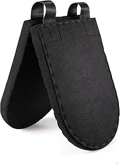 Western Saddle Pad Black Felt Horse Saddle Pads Western Saddle Pads for Horses with Ease Wither Wool Shims Benefit Saddle Fit Comfortably with Thick Withers