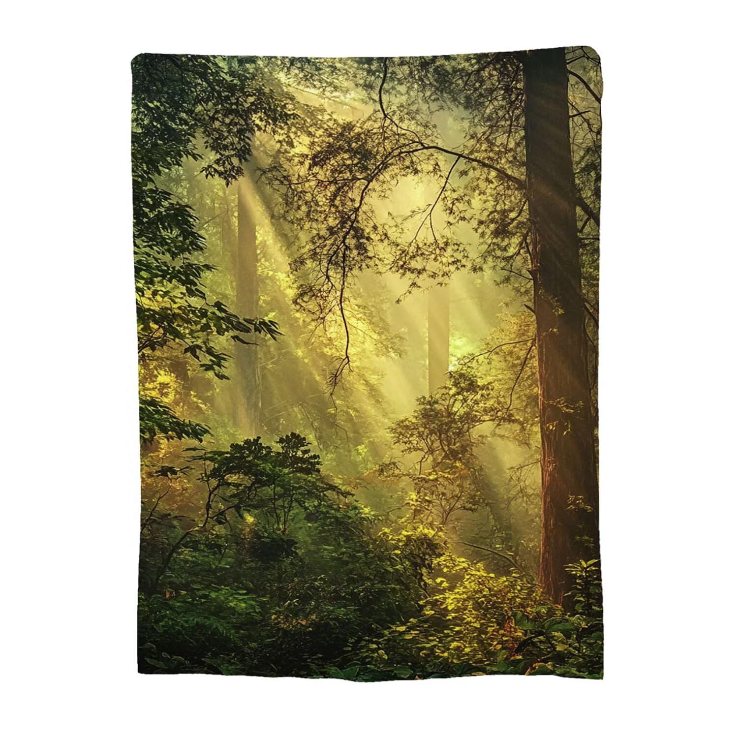 Couverture flanelle 180x200cm motif Tree plaid polaire chaud et léger jeté de canapé lit maison