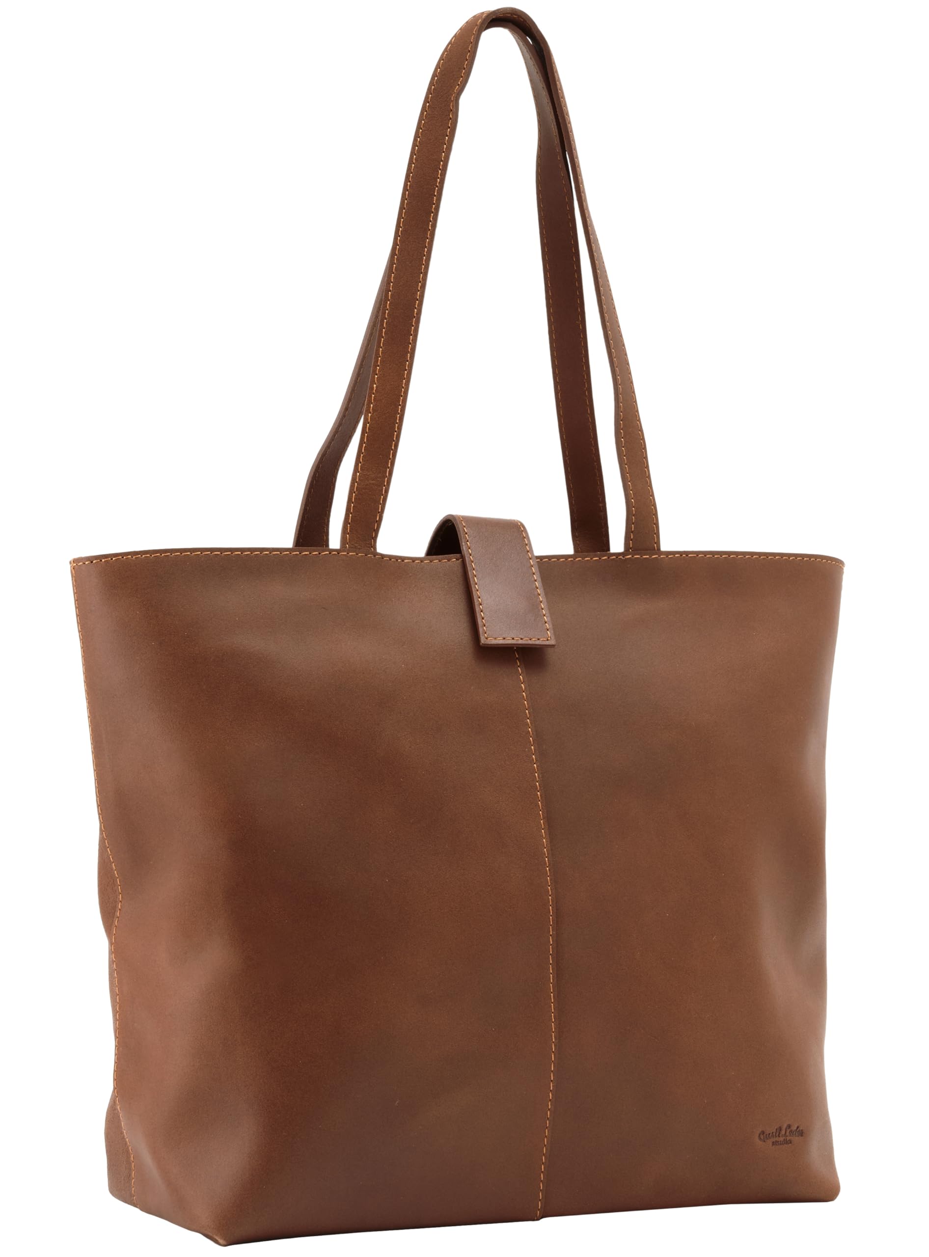 Gusti Shopper In Pelle Alexandra - Grande Borsa In Pelle Per L'Università E L'Ufficio - Shopper Da Donna Grande Con Ampio Spazio Per Laptop Fino A 15 Pollici