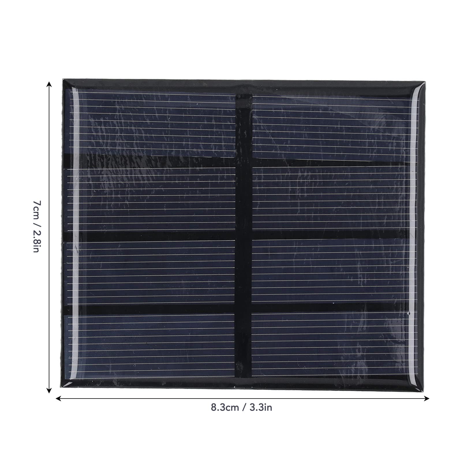 Tyenaza Mini-Solarpanel 2V 0,6W – 7x8,3 Cm, Polykristallin, Perfekt Für DIY, Spielzeug & Kleine Ladegeräte