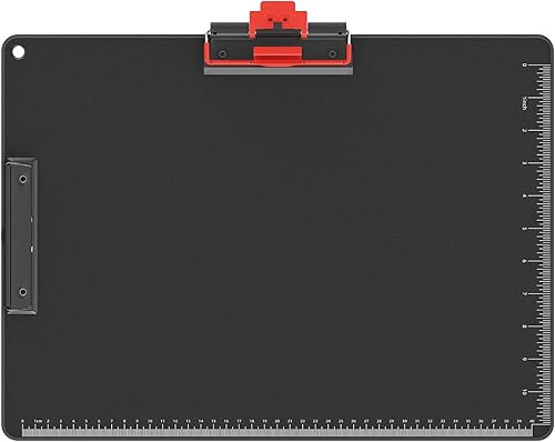 Portapapeles de metal, tamaño A4, 12.5 x 9 pulgadas, placa de plástico de aluminio para aulas, oficinas, escuela, médicos, enfermeras, entrenadores,
