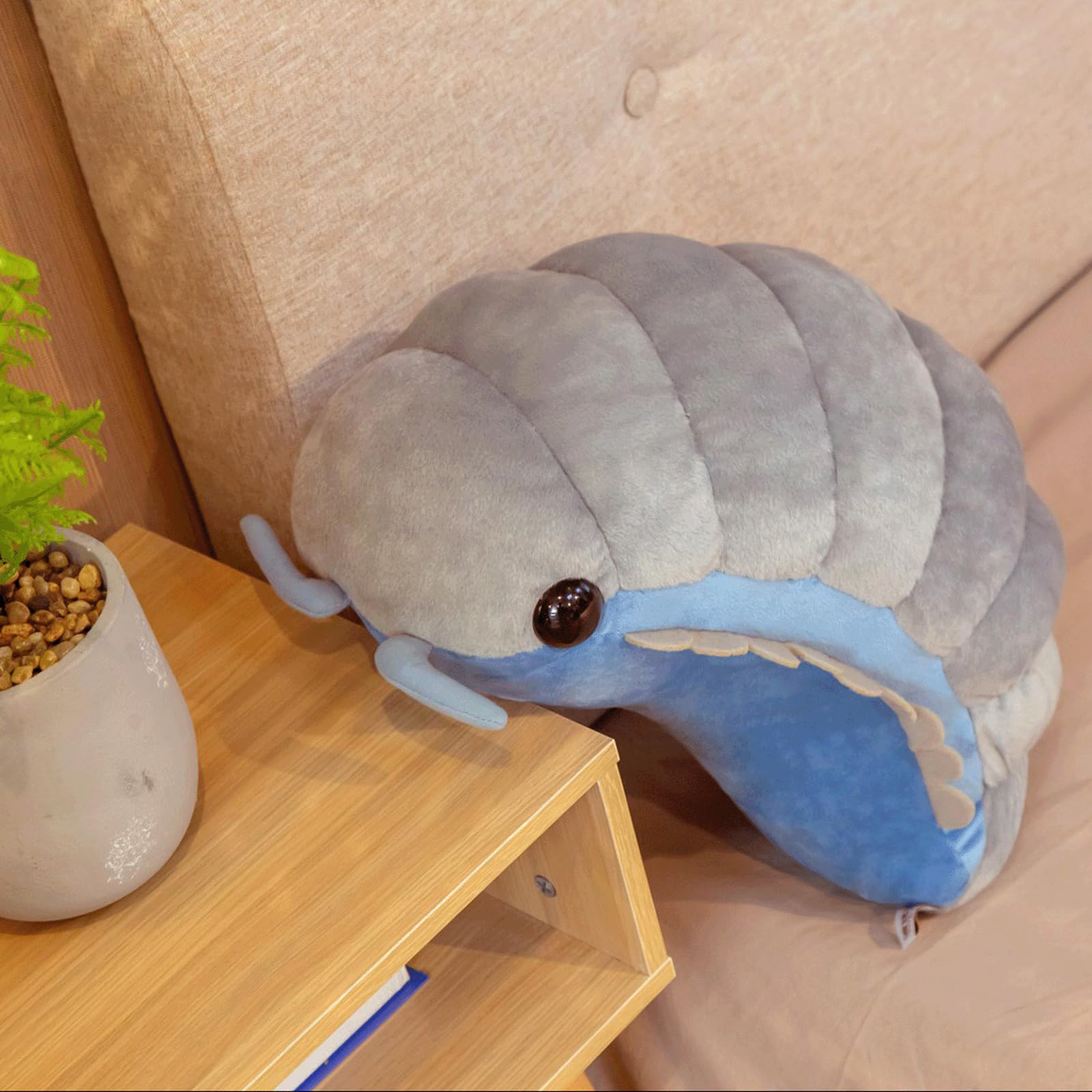 Insect Plush Toys 11-Inch Pill Bug Stuffed Soft Animals Pillow Plushie Cushion Insect Isopod Doll Kids Toys Girls Boys Gifts