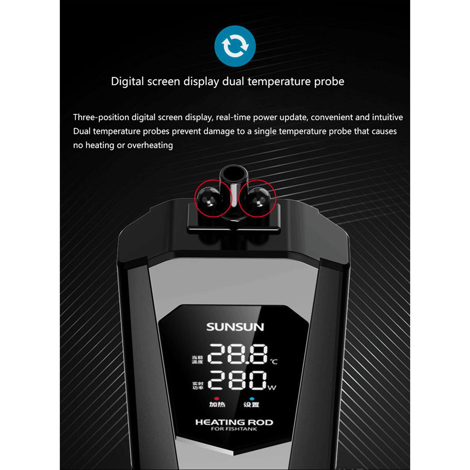 Calentador De Acuario Automático De Ahorro De Temperatura Constante De La Barra De Calefacción del Inversor,800W