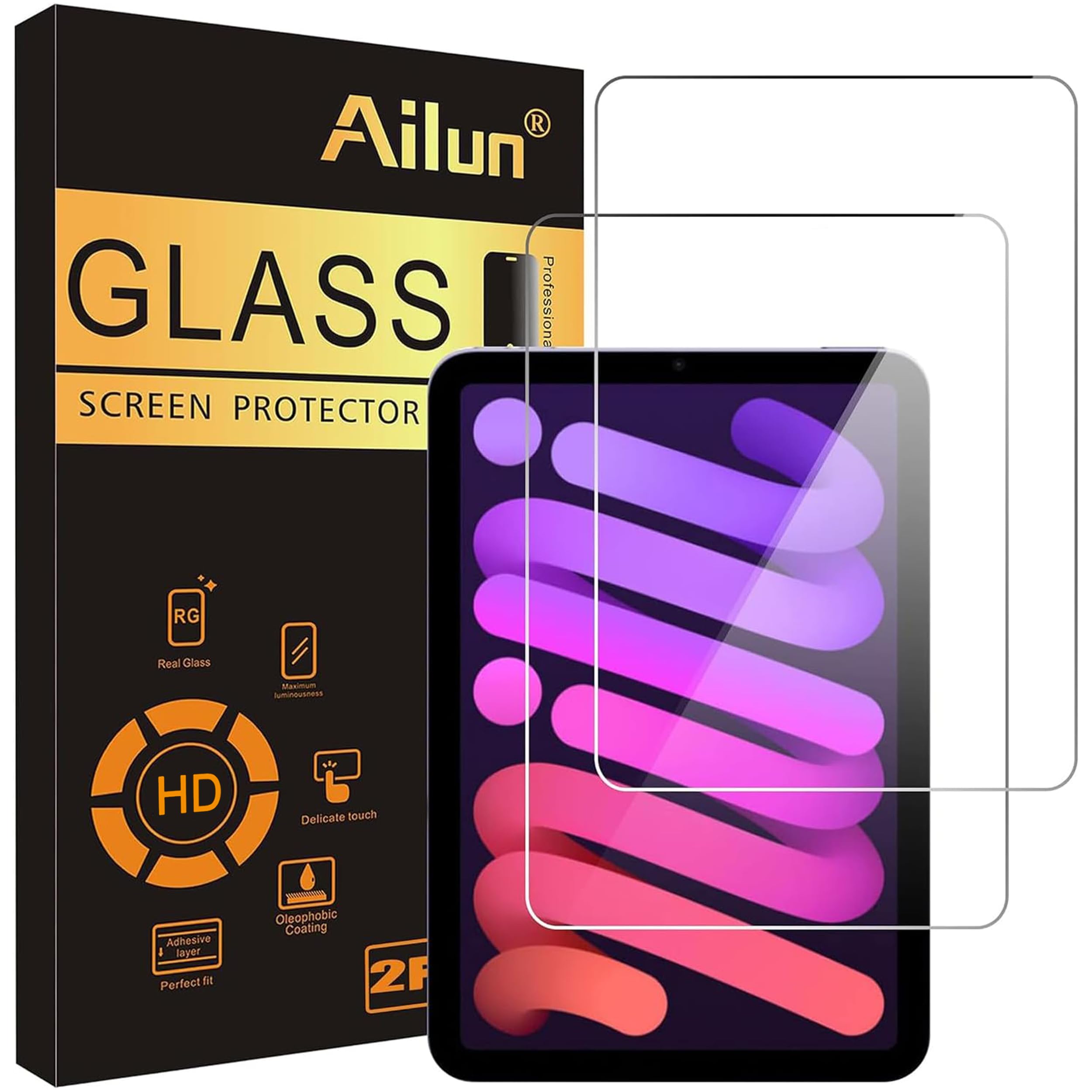 Photo 1 of Ailun Screen Protector for iPad Mini 6/7 (2 Pack)