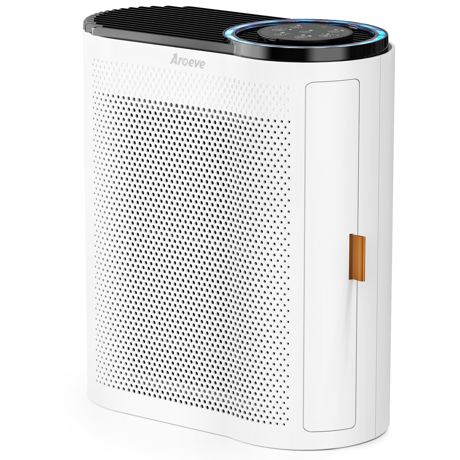 AROEVE Air Purifier for Home Air Quality Sensors and Auto Function Ultra-Quiet Sleep Mode Air Cleaner for Dust, Pet Dander, Smoke, Pollen for Bedroom and Office-AP04(White)