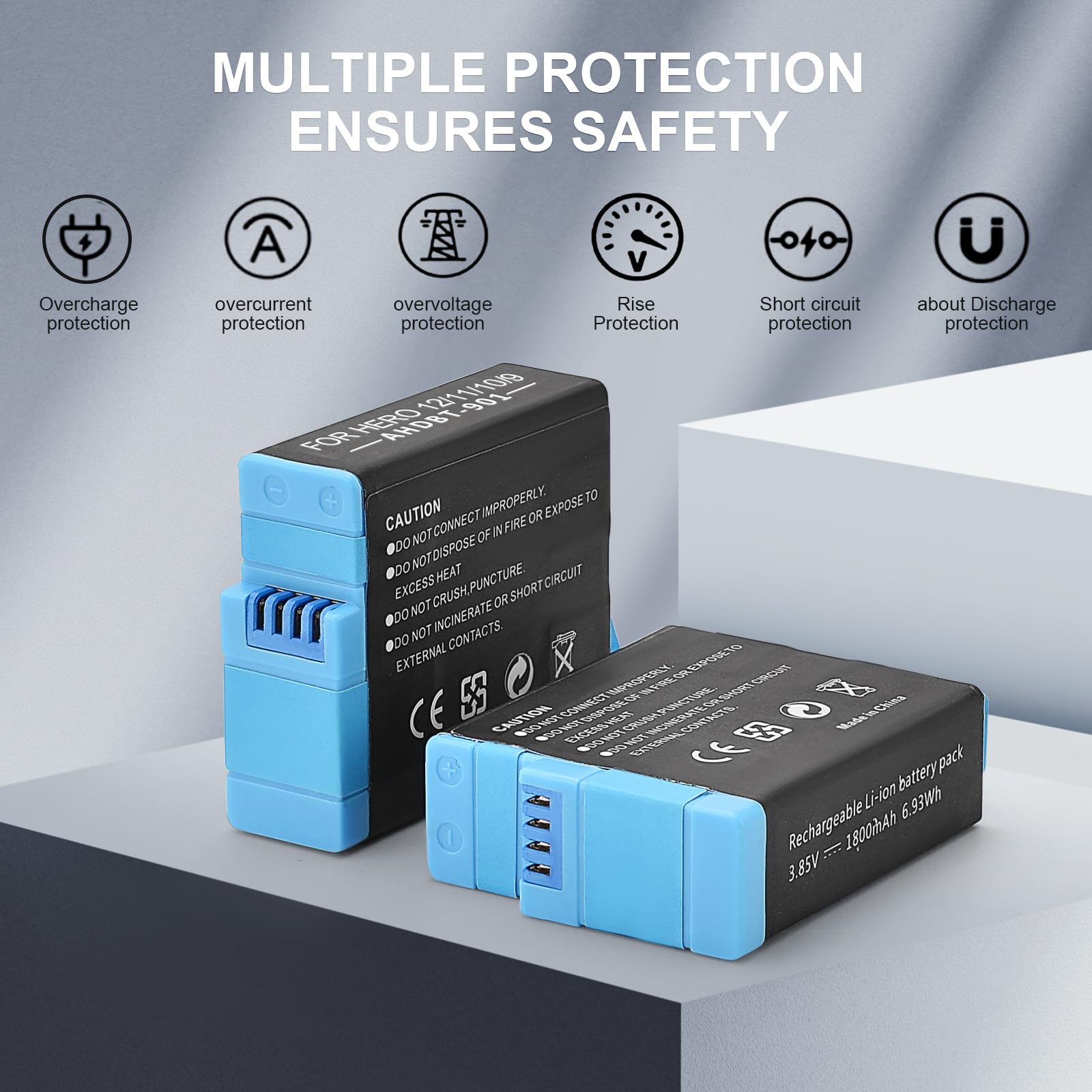 Amazon.com : Eeyrnduy Rechargeable Battery Replacement for Gopro