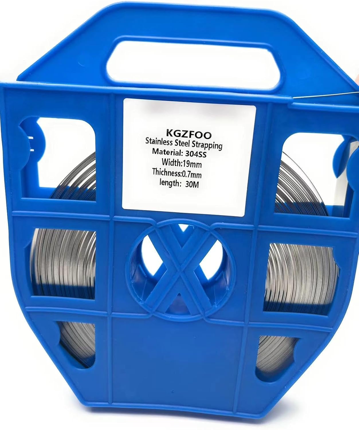 304 Stainless Steel Coil Strapping Tool, 30m (3/4" wide), 0.03" thick, 1200 lbs Tensile Strength