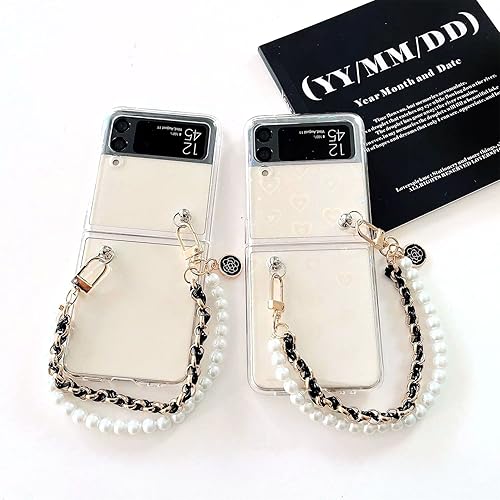 Miniatura 6 de Bolso de mano de imitación de perlas de doble asa corta accesorios de cadena de repuesto para cartera correa de hombro cadena de metal perla