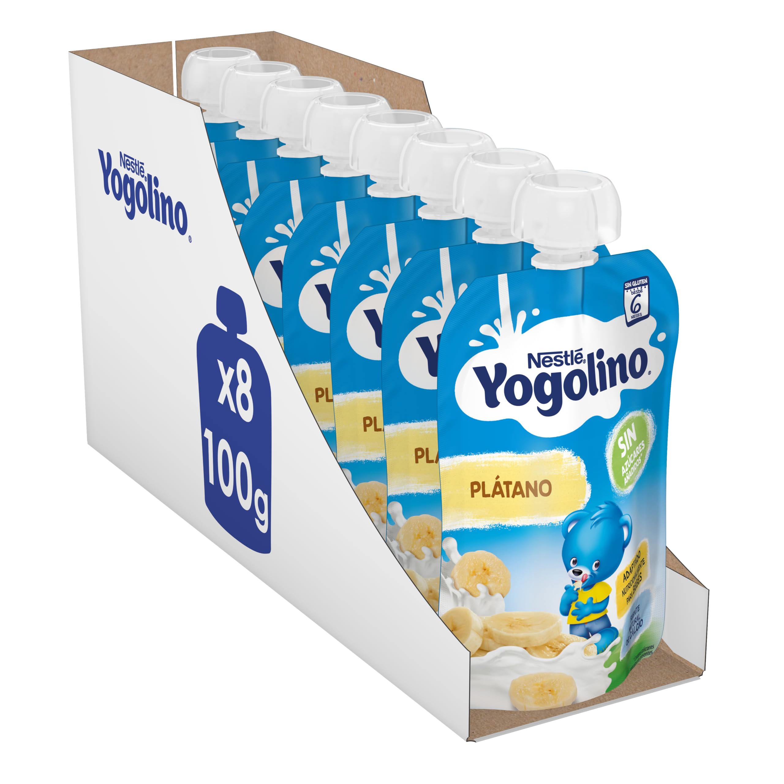 Yogolino Nestlé Plátano: Lácteo Infantil para Bebés 6+ Meses