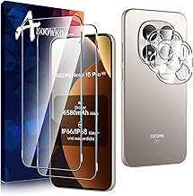 Anoowkoa 2 Pieces for Xiaomi Redmi Note 15 Pro 5G 6.83 Inch Screen Protector + 2 Pcs Camera Lens Protector, Tempered Glass Screen Protector, Protective Film