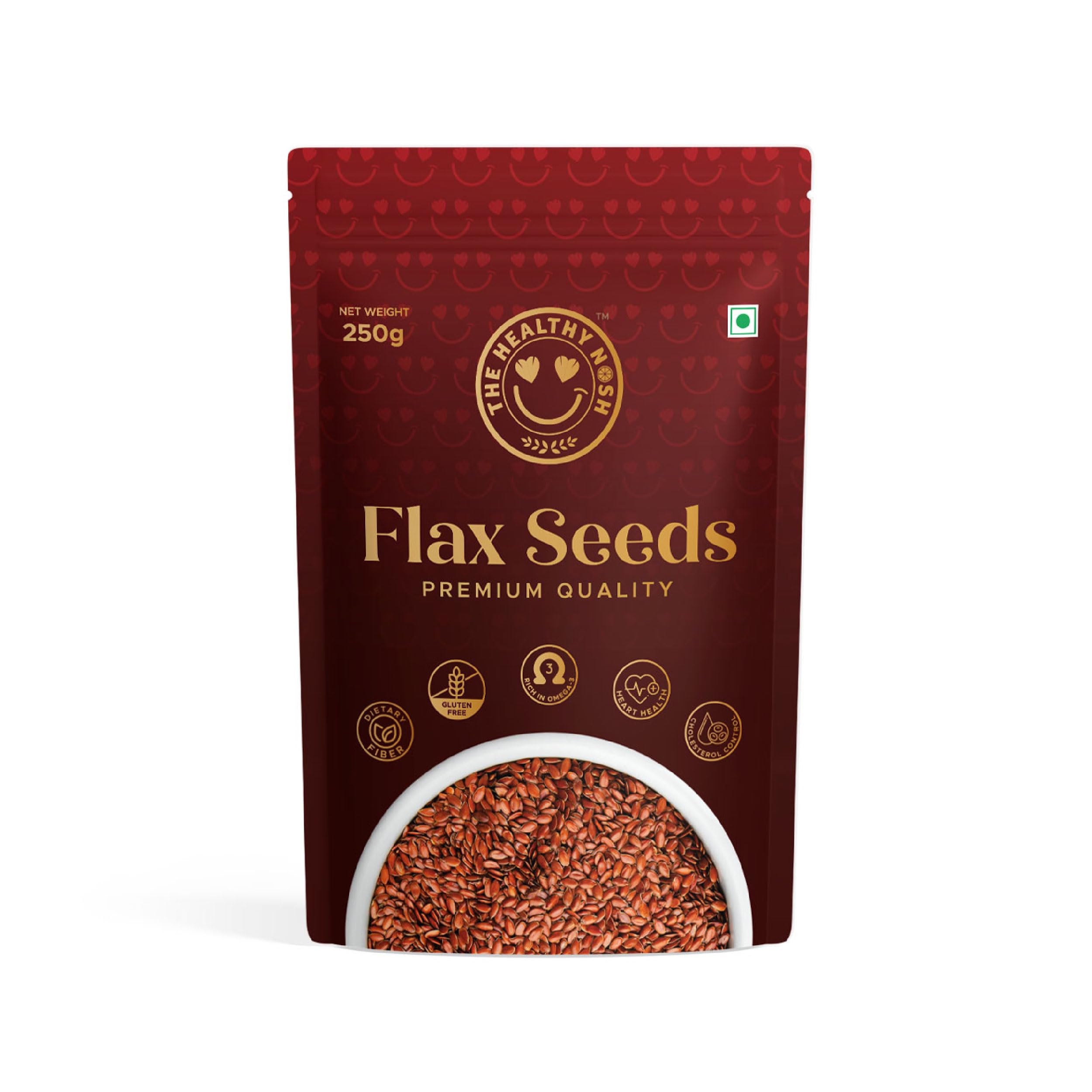 The Healthy Nosh Flax Seeds 250 Grams | Rich in Fibre and Omega-3 | Flax Seeds Lowers Cholesterol | Diet Food (B0CSDQ4GVM) Amazon Price History, Amazon Price Tracker