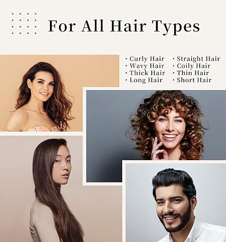 Miniatura 7 de MDSTYLE Peine de ducha de dientes anchos con gancho para cabello rizado, ondulado, grueso, largo, húmedo o seco, para hombres, mujeres y niños,