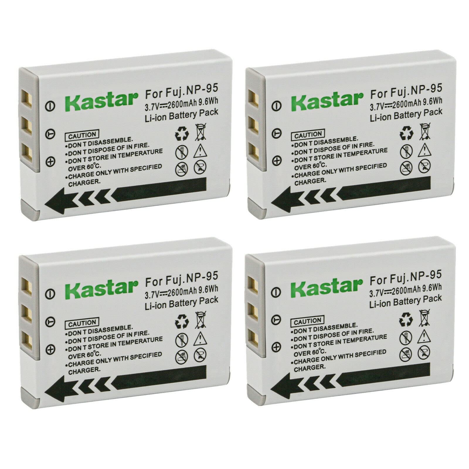 Kastar DB-90 Battery 4-Pack Replacement for Ricoh DB-90 Battery, Ricoh BJ-9 Charger, Ricoh GXR, GXR P10, GXR S10, GXR Mount A12 Digital Camera