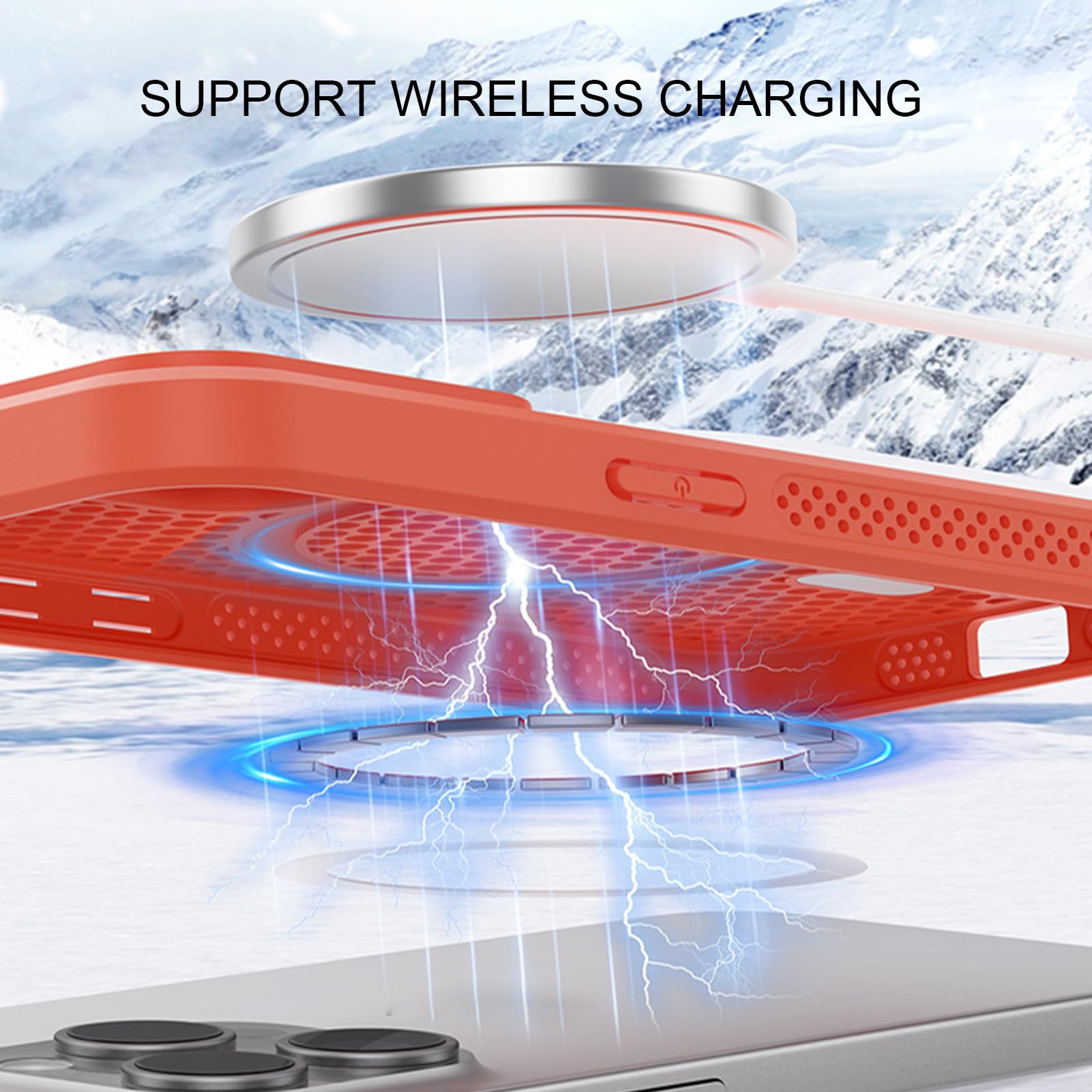 Magnetyczne etui do OnePlus 15, odprowadzające ciepło etui ochronne, obsługuje bezprzewodowe ładowanie, smukła osłona, chrom, 15