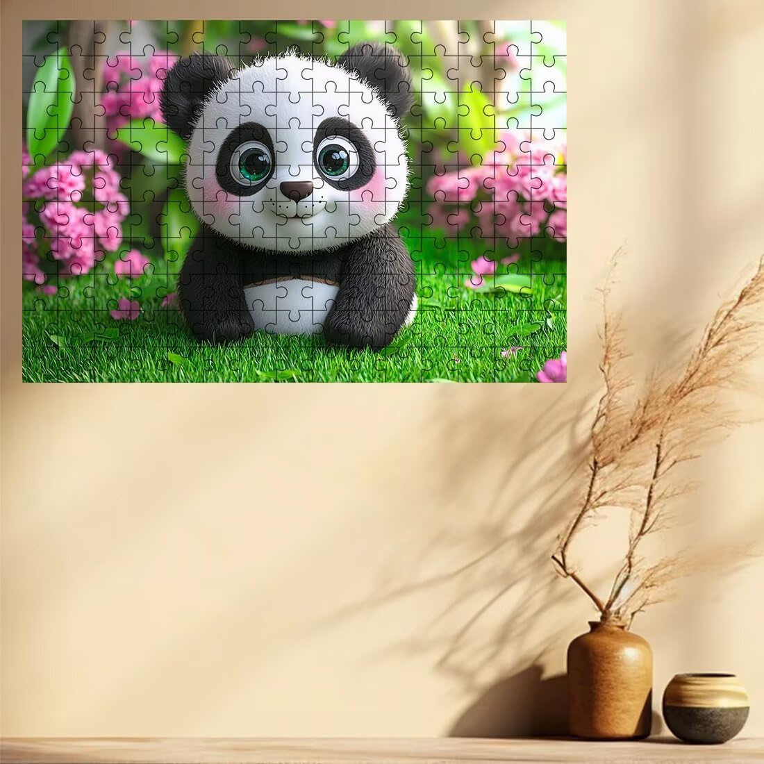 Puzzle 2000 elementów, puzzle Panda, drewniane puzzle z uroczym pudełkiem z motywem, klasyczne puzzle dla dorosłych i całej rodziny, zabawa, kreatywny pomysł na prezent dla mężczyzn i kobiet
