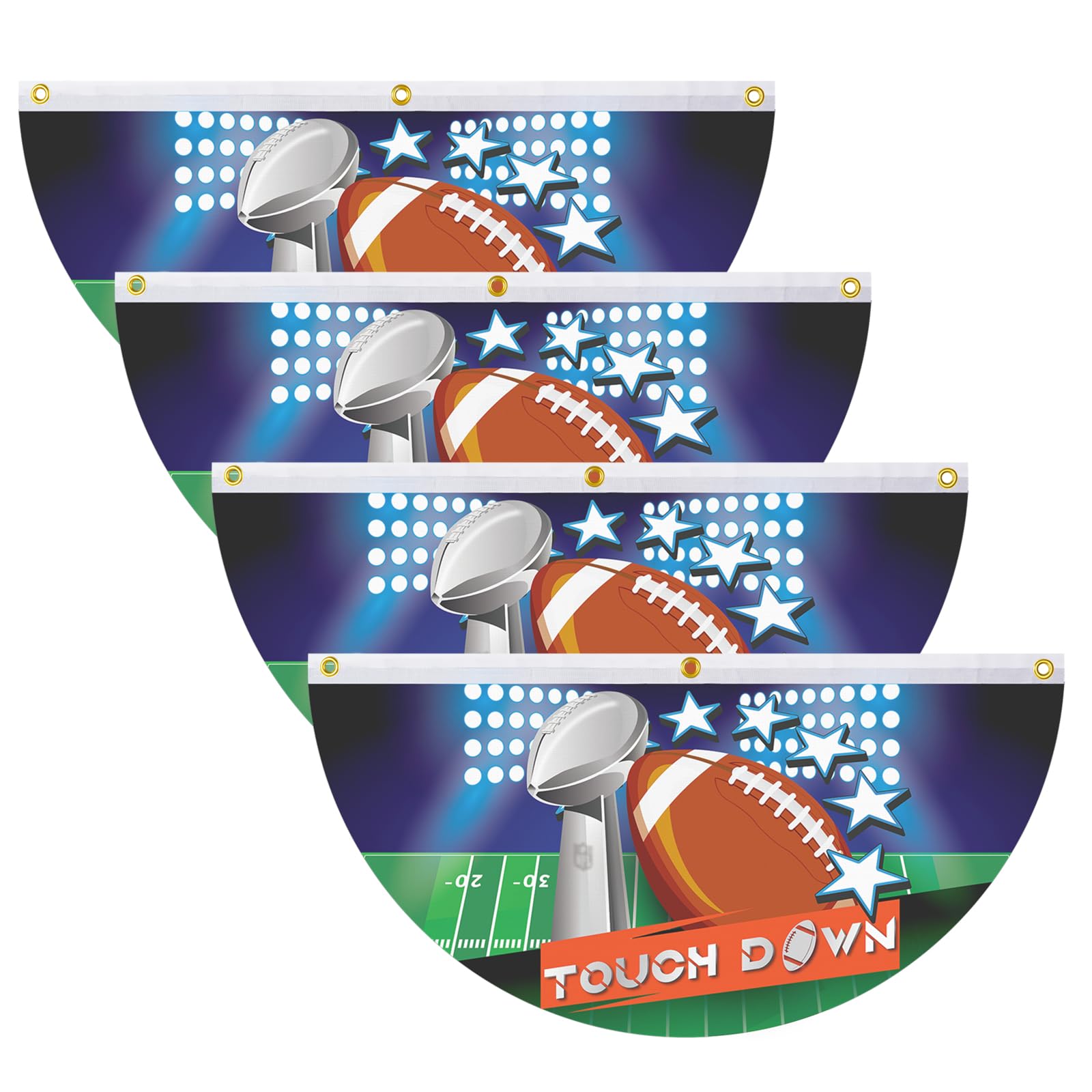 Happy Birthday Banner American Football Happy Birthday Decorations Banner Backdrop Rugby Players Sports Touchdown Theme Favors Supplies Decor For Fan Man Boy 1st Birthday Party Baby Shower Flag Background
