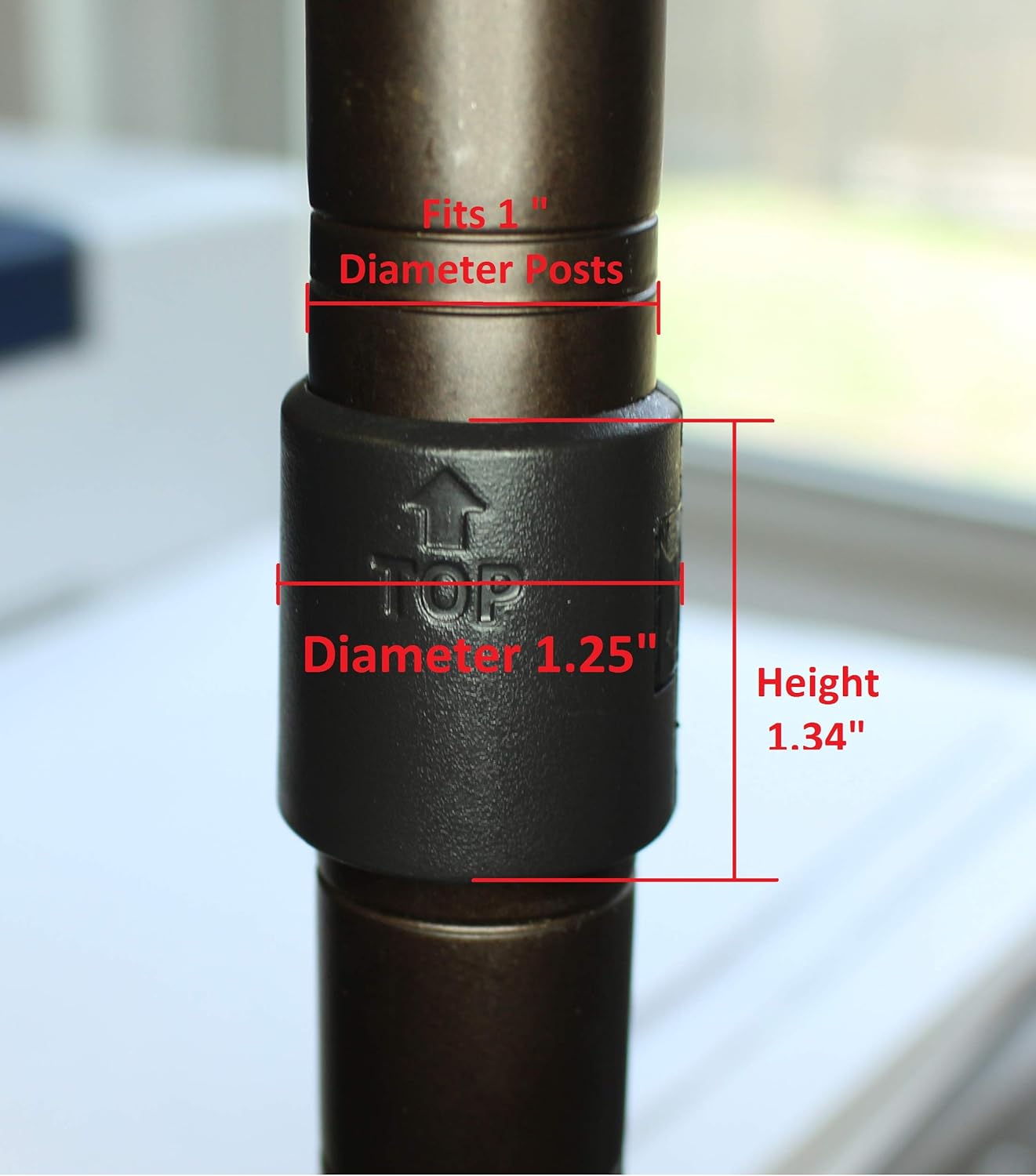 JSP Manufacturing 1" Diameter Post Wire Shelf Clips Shelving Split Sleeves Lock Metal Rack Locking Plastic Pick A Pack Wholesale Bulk 4 Pairs (8 Pack) : Tools & Home Improvement