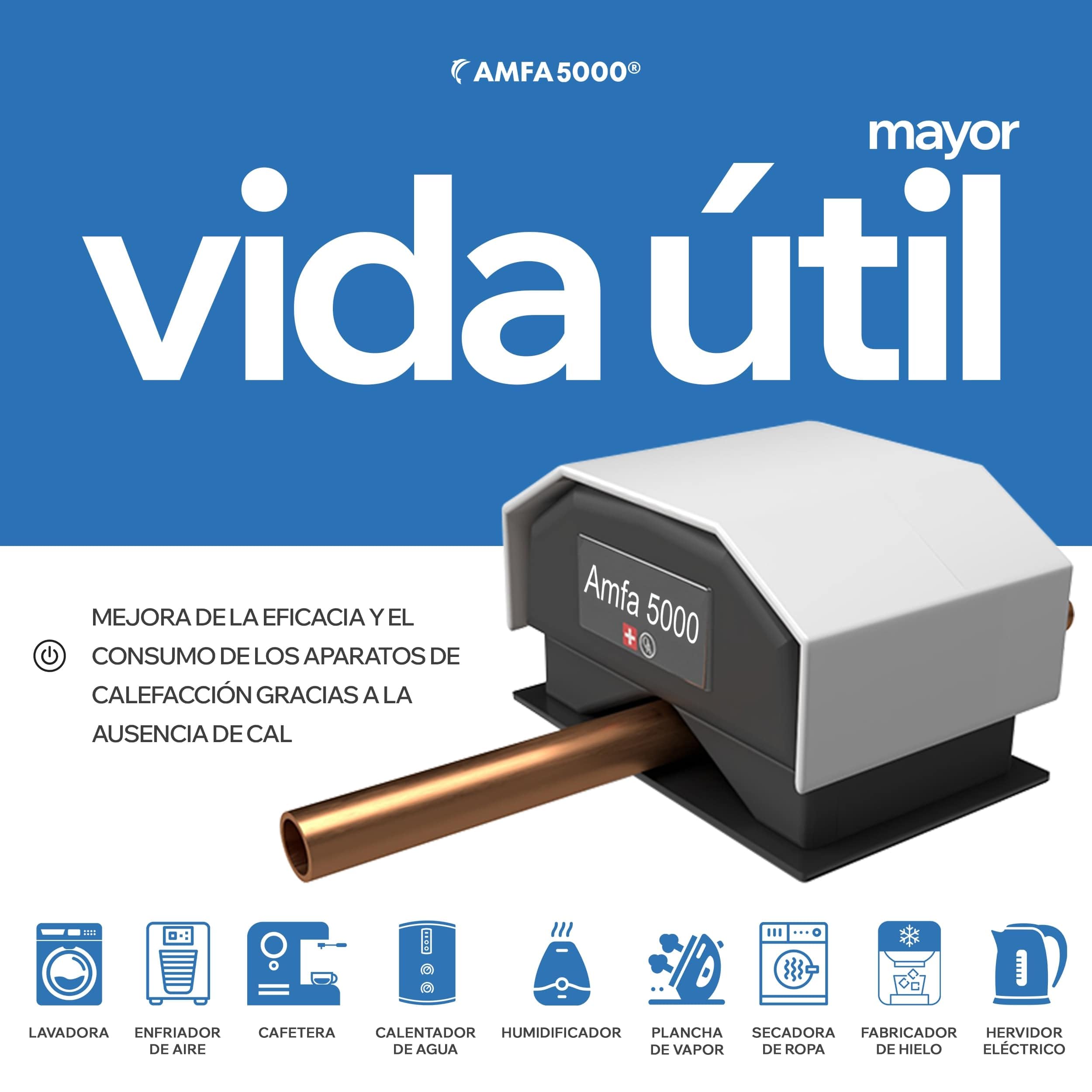 Amfa5000® Descalcificador Magnético sin Sal - Antical Agua Casa | Antical magnético sin sal ni química - protege tuberías, ducha y lavadora - sin mantenimiento