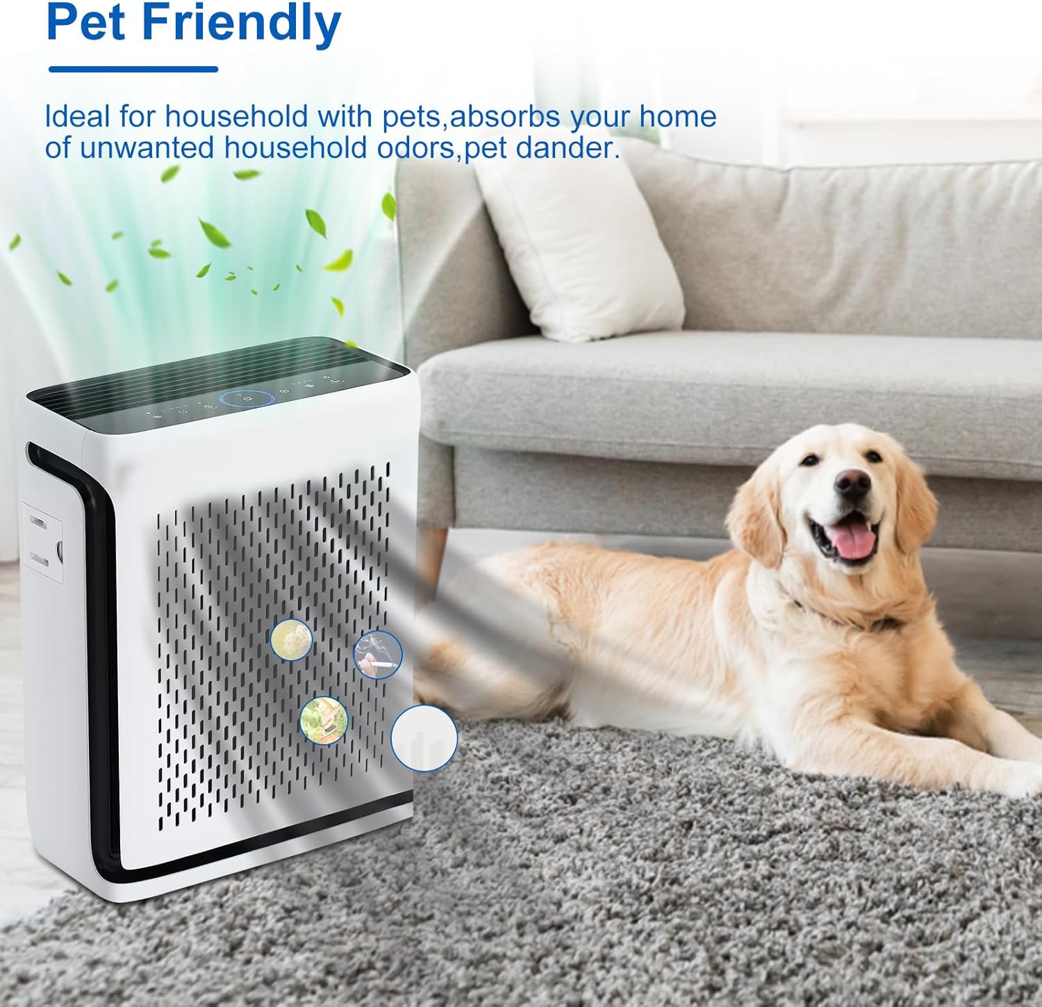 Vital 100S Toxin Absorber Replacement Filter Compatible with Levoit Smart WiFi Vital 100S Air Puri-fier, 3-in-1 Filter and High-Efficiency Activated Carbon Filter, Vital 100S-RF, 2 Pack. - Image 5