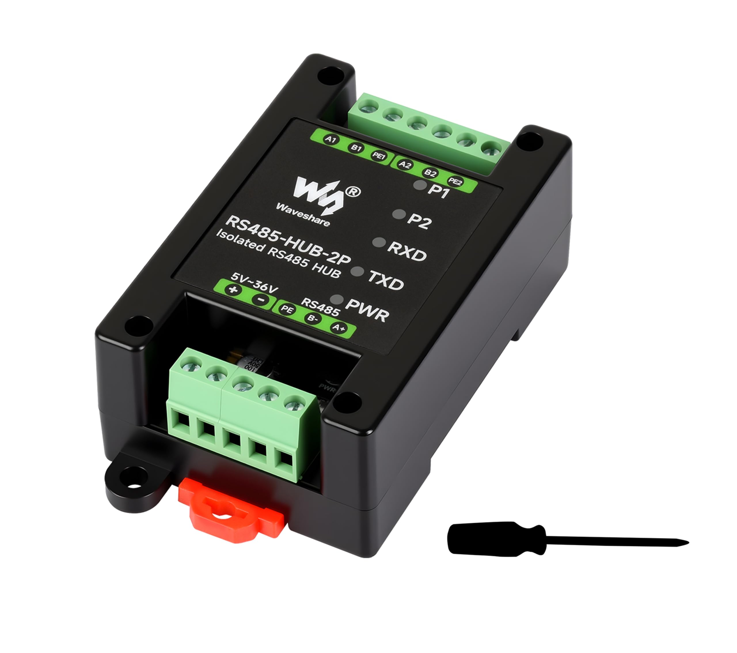 Industrial-Grade Isolated 2-Ch RS485 Hub, Expands 2-CH RS485 Sub Ports Via 1-CH RS485 Master Port, Supports RS485 Network Relay/Extension/Isolation Functions, Wide Baud Rate Range-image-38