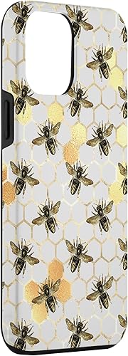 Miniatura 3 de iPhone 14 Pro Max Bumble bee - Estuche con diseño de abeja de abeja amarilla con diseño de apicultor