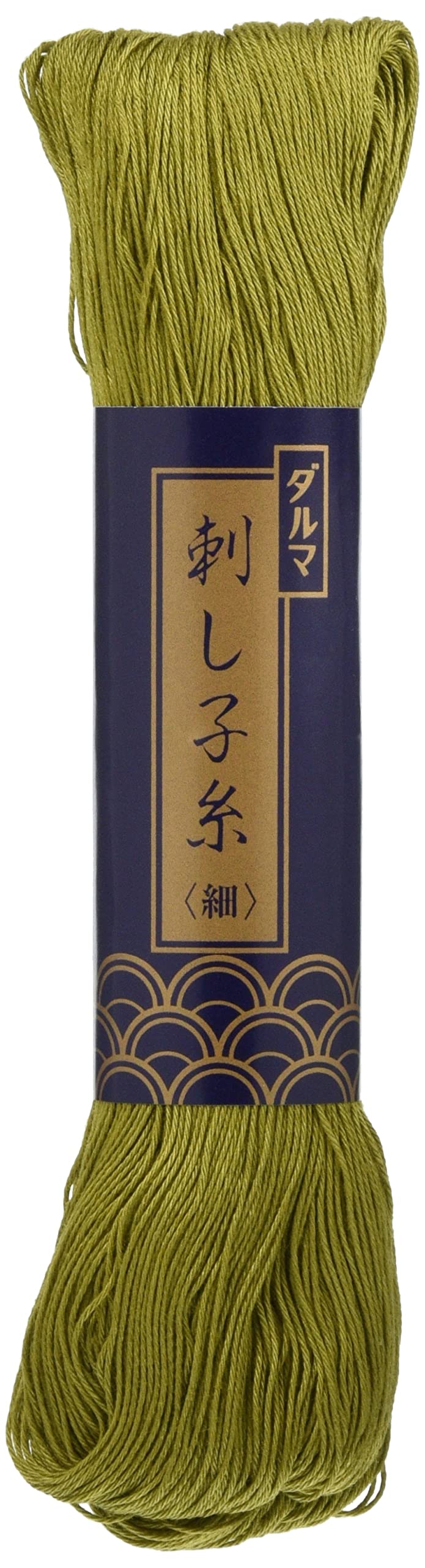 Sashiko Thread Thinner 170 Meters Skein -Col.25 Olive - Japanese Quilting &amp; Embroidery