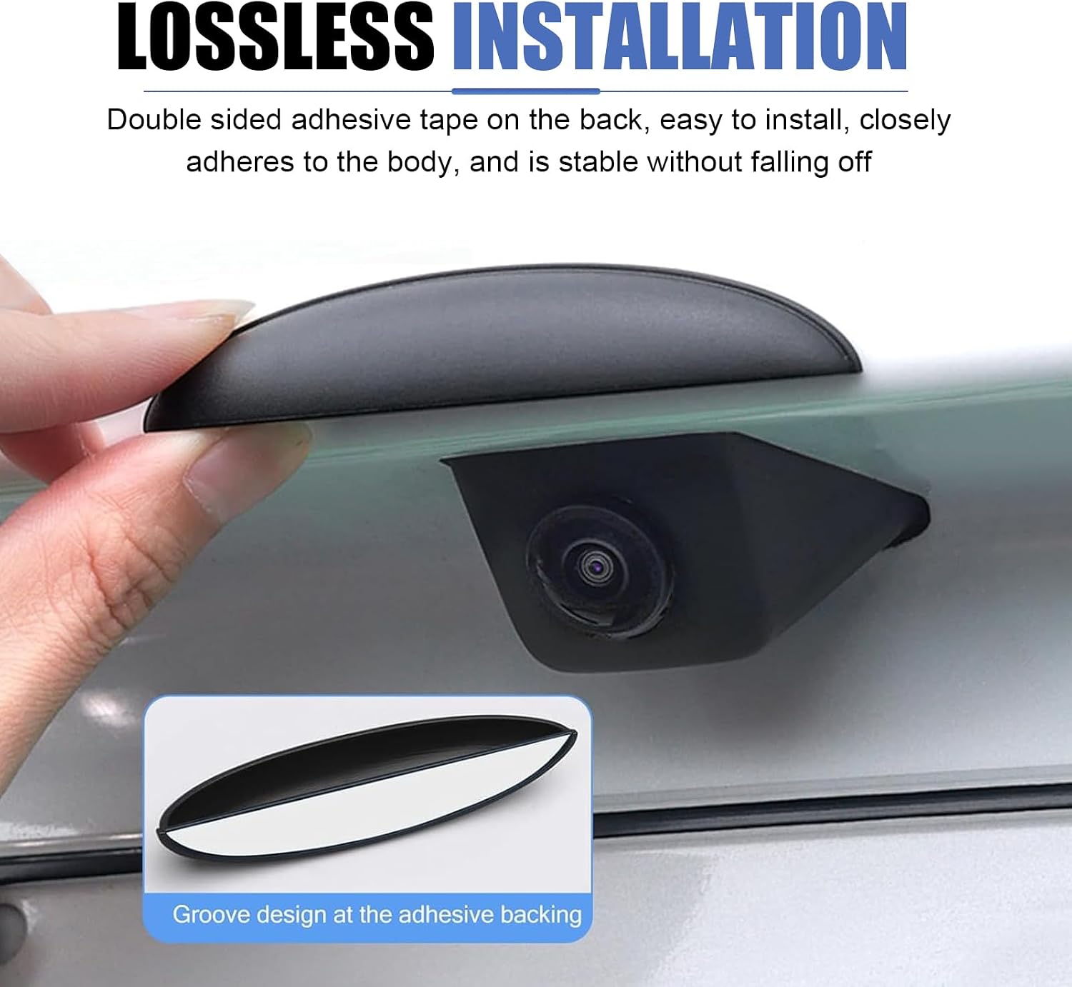 2PCS Car Backup Camera Rain Shields, Anti-Rain Rear View Cover image 5